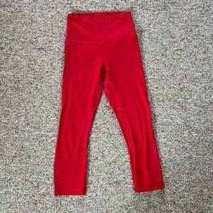 Lululemon Align Red HR Crop Legging Size 4
